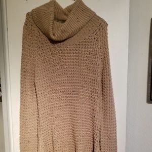 Long cowl neck sweater